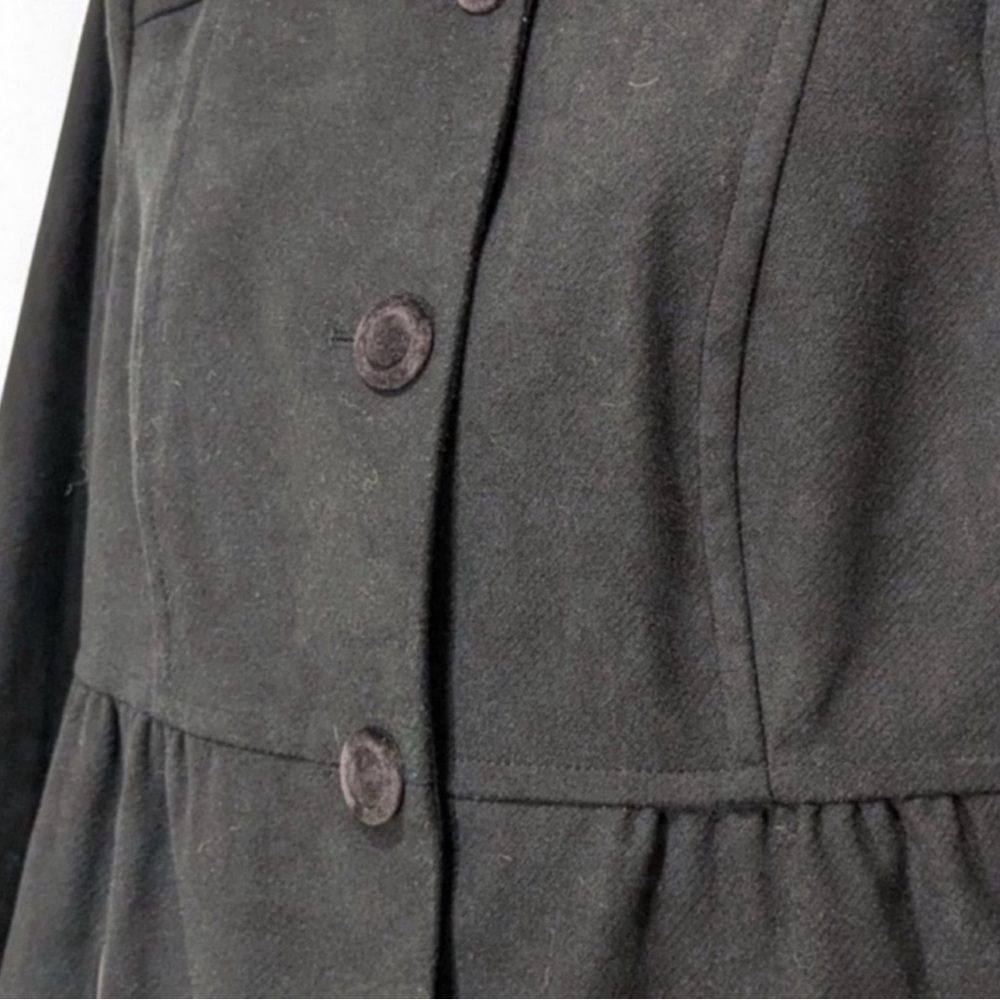 Tommy Hilfiger Black Wool Peacoat Large - Picture 2 of 9